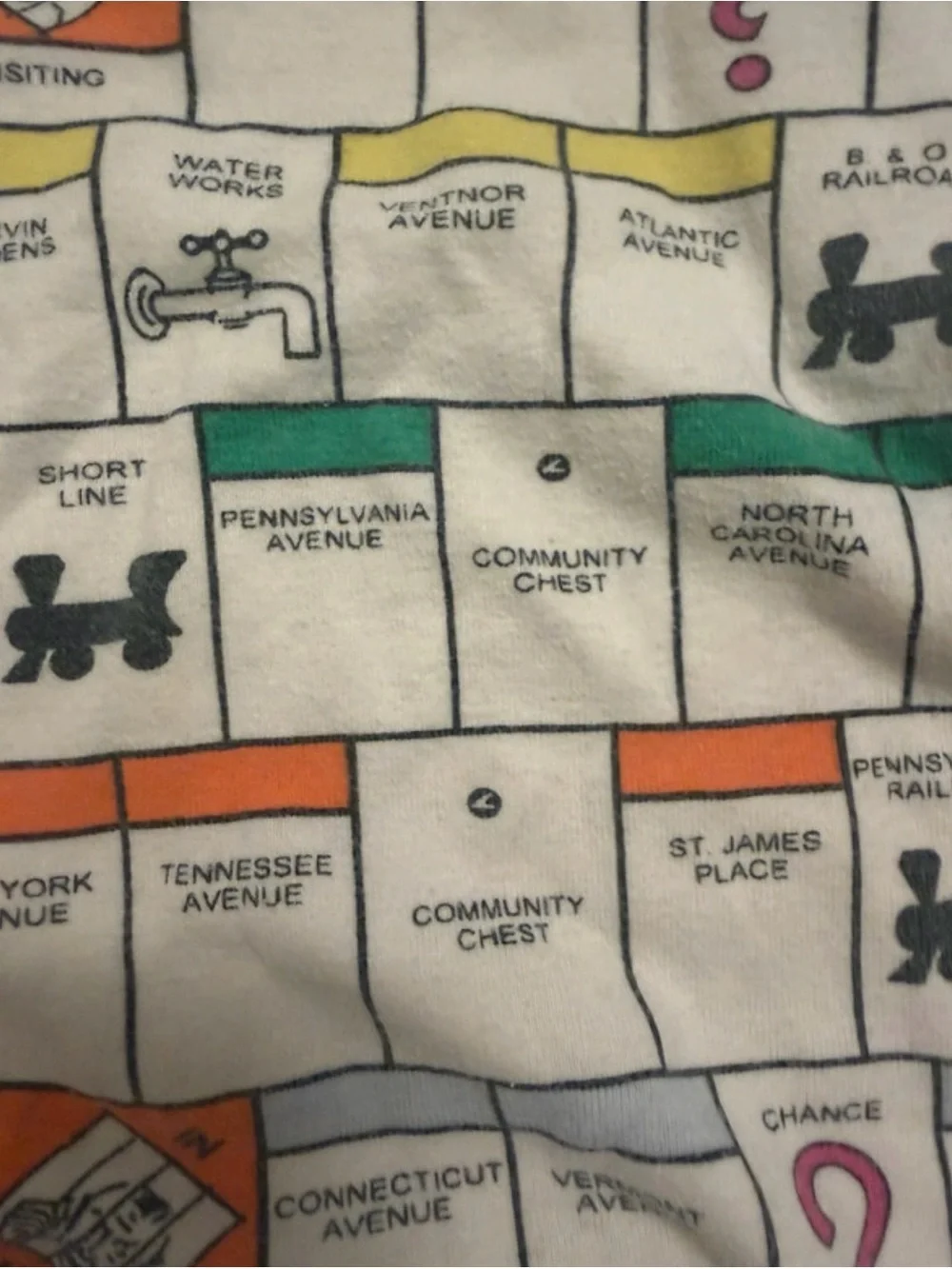 BabyGap size 4T hasbro monopoly 2 piece pajamas cream